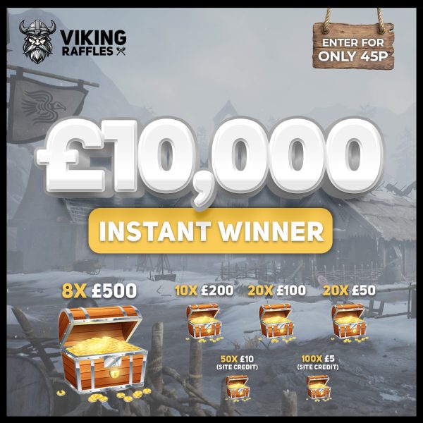 £10,000 INSTANT WINNER! (+£100 END PRIZE)